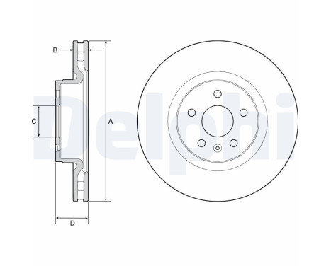 Bromsskiva BG9220C Delphi