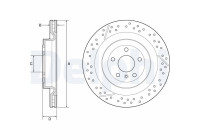 Bromsskiva BG9223C Delphi