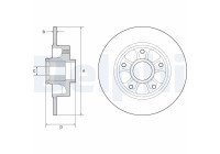 Bromsskiva BG9230RSC Delphi