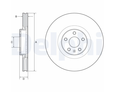 Bromsskiva BG9231C Delphi