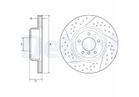 Bromsskiva BG9235C Delphi