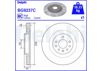 Bromsskiva BG9237C Delphi