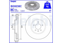 Bromsskiva BG9238C Delphi