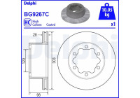 Bromsskiva BG9267C Delphi