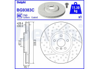 Bromsskiva BG9383C Delphi