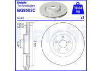 Bromsskiva BG9502C Delphi