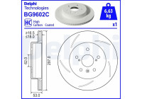 Bromsskiva BG9602C Delphi