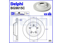 Bromsskiva BG9615C Delphi
