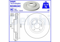 Bromsskiva BG9624C Delphi
