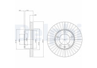 Bromsskiva BG9692 Delphi