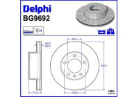 Bromsskiva BG9692 Delphi