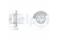 Bromsskiva BG9773 Delphi