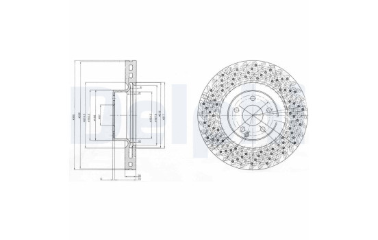 Bromsskiva BG9879 Delphi