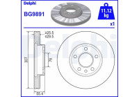 Bromsskiva BG9891 Delphi