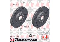 Bromsskiva BLACK Z 100.3325.53 Zimmermann