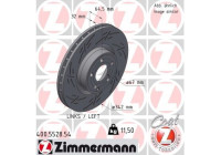 Bromsskiva BLACK Z 400.5528.54 Zimmermann