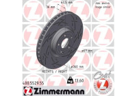 Bromsskiva BLACK Z 400.5529.55 Zimmermann