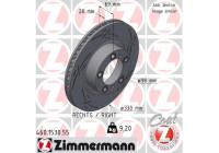Bromsskiva BLACK Z 460.1530.55 Zimmermann
