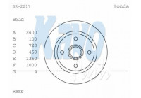Bromsskiva BR-2217 Kavo parts
