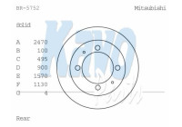 Bromsskiva BR-5752 Kavo parts