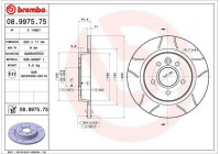 Bromsskiva BREMBO MAX LINE 08.9975.75