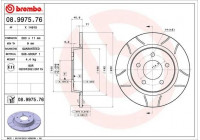 Bromsskiva BREMBO MAX LINE 08.9975.76