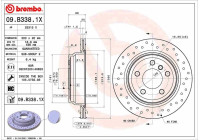 Bromsskiva BREMBO XTRA LINE 09.B338.1X