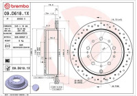 Bromsskiva BREMBO XTRA LINE 09.D618.1X