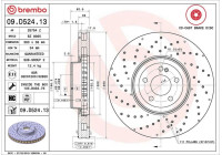 Bromsskiva CO-CAST DISCS LINE 09.D524.13 Brembo