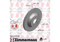 Bromsskiva COAT Z 100.3329.20 Zimmermann