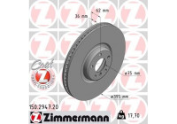 Bromsskiva COAT Z 150.2947.20 Zimmermann