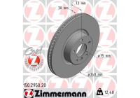 Bromsskiva COAT Z 150.2950.20 Zimmermann