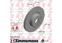 Bromsskiva COAT Z 150.2951.20 Zimmermann