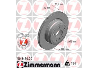 Bromsskiva COAT Z 150.3450.20 Zimmermann