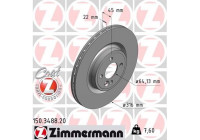 Bromsskiva COAT Z 150.3488.20 Zimmermann