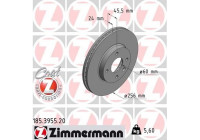 Bromsskiva COAT Z 185.3955.20 Zimmermann