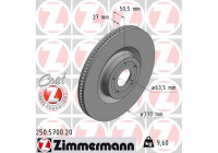 Bromsskiva COAT Z 250.5700.20 Zimmermann