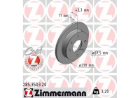 Bromsskiva COAT Z 285.3503.20 Zimmermann