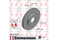 Bromsskiva COAT Z 285.3506.20 Zimmermann