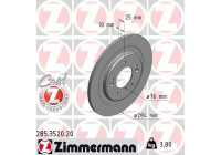 Bromsskiva COAT Z 285.3520.20 Zimmermann