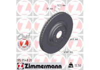 Bromsskiva COAT Z 285.3548.20 Zimmermann