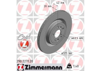 Bromsskiva COAT Z 290.2271.20 Zimmermann