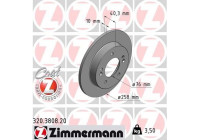 Bromsskiva COAT Z 320.3808.20 Zimmermann