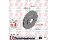 Bromsskiva COAT Z 320.3817.20 Zimmermann
