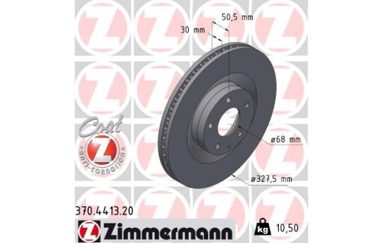 Bromsskiva COAT Z 370.4413.20 Zimmermann