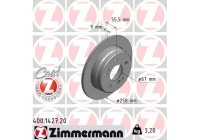 Bromsskiva COAT Z 400.1427.20 Zimmermann