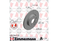 Bromsskiva COAT Z 400.3641.20 Zimmermann