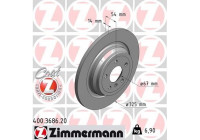 Bromsskiva COAT Z 400.3686.20 Zimmermann