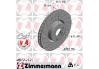 Bromsskiva COAT Z 400.5529.20 Zimmermann
