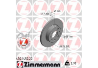 Bromsskiva COAT Z 430.1452.20 Zimmermann